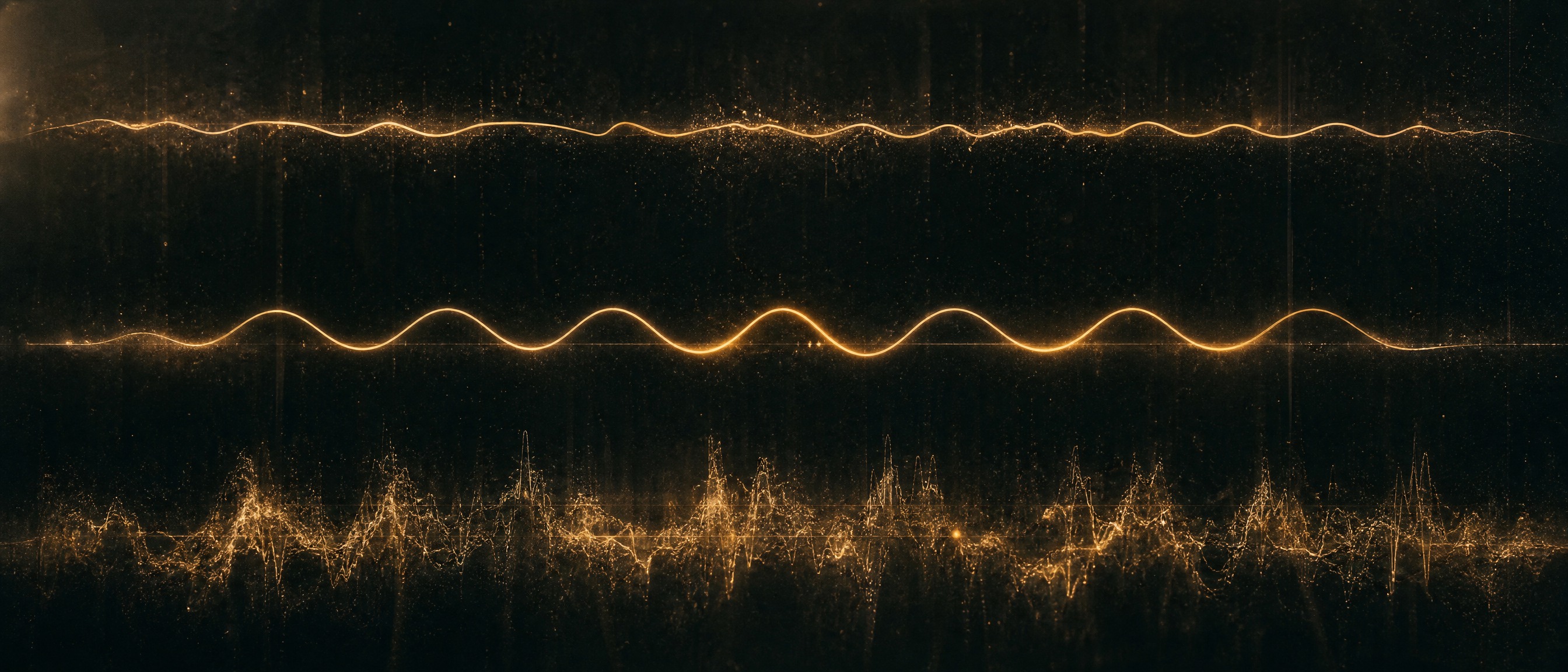 Signal reaching through noise — the feeling of something specific being received